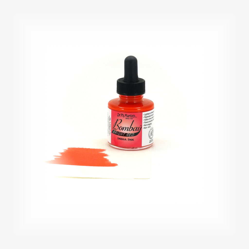 Dr. Ph. Martin's Bombay India Ink, 1.0 oz, Bright Red