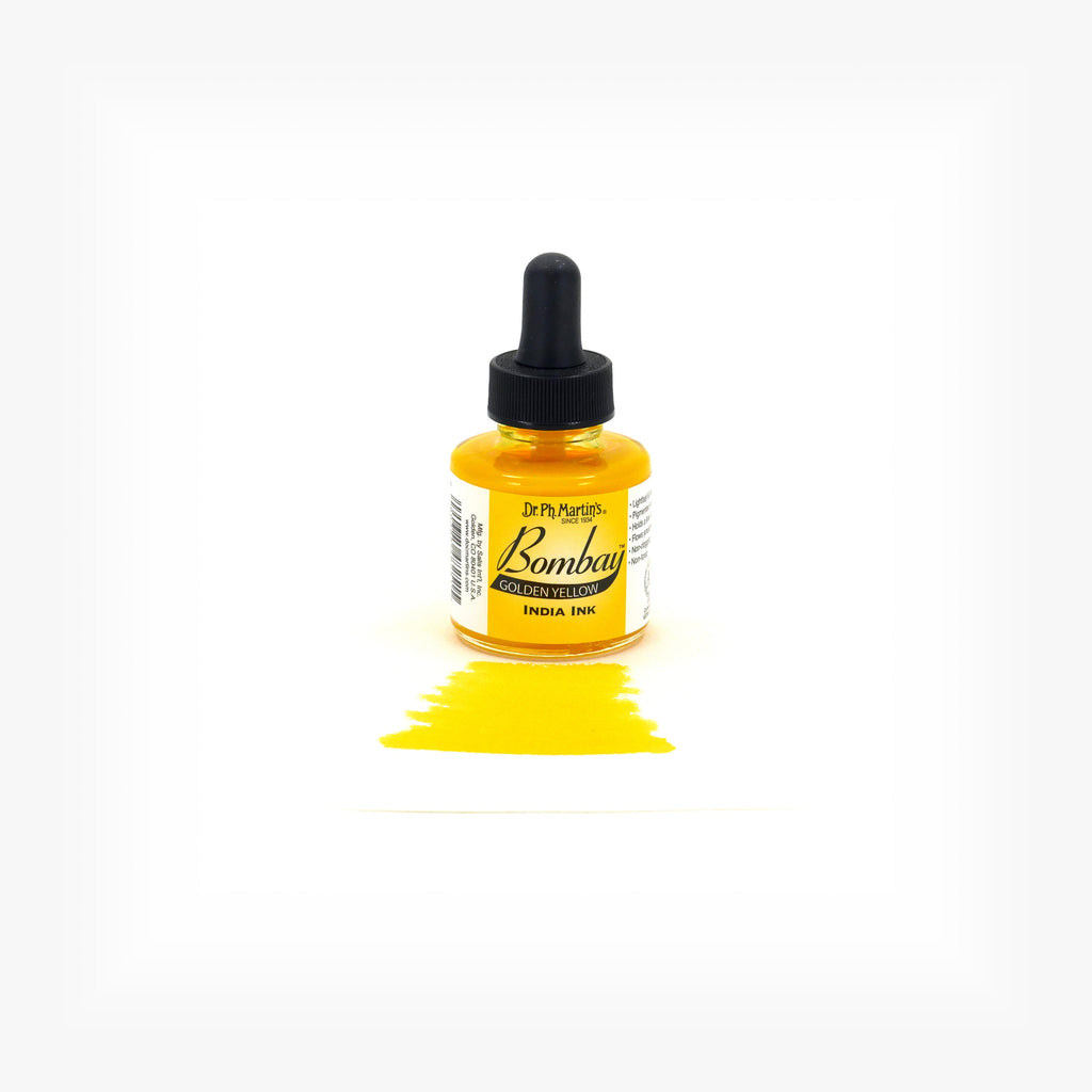 Dr. Ph. Martin's Bombay India Ink, 1.0 oz, Golden Yellow