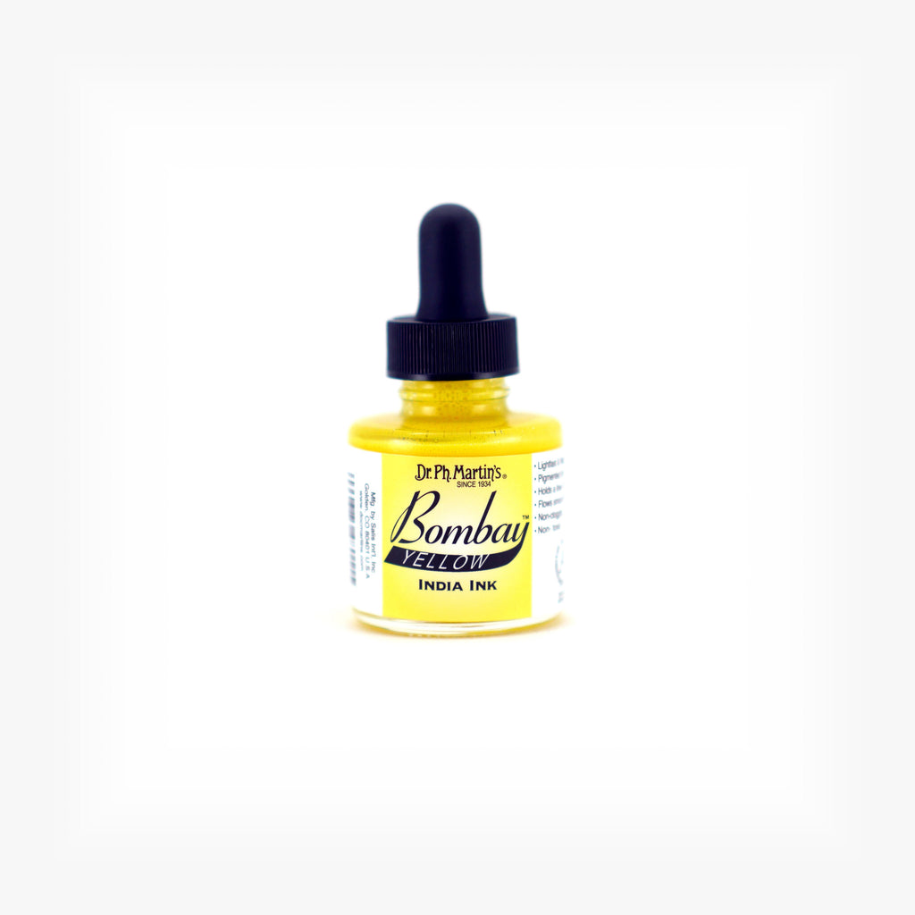 Dr. Ph. Martin's Bombay India Ink, 1.0 oz, Yellow