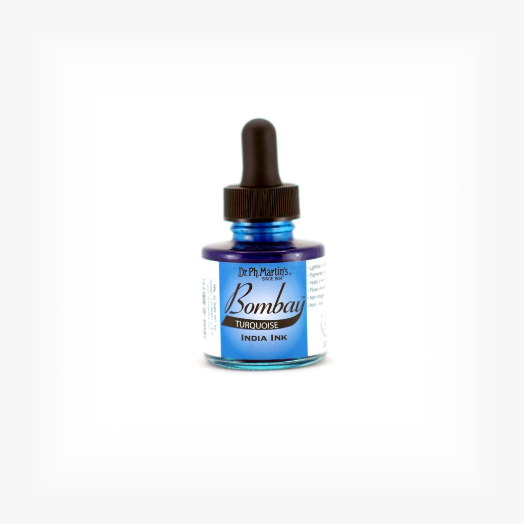 Dr. Ph. Martin's Bombay India Ink, 1.0 oz, Turquoise