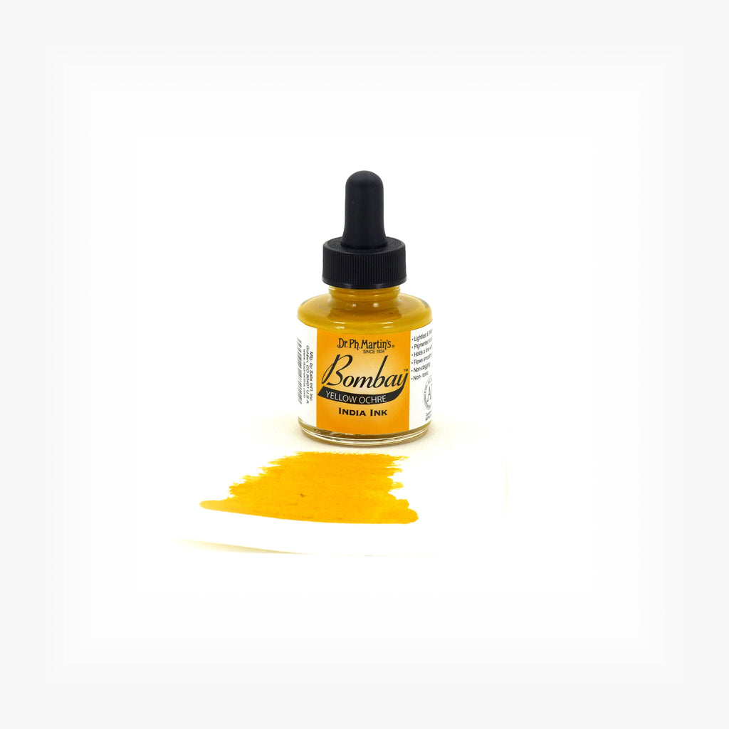 Dr. Ph. Martin's Bombay India Ink, 1.0 oz, Yellow Ochre