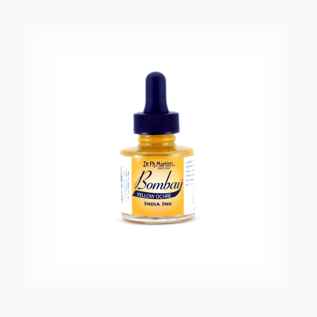 Dr. Ph. Martin's Bombay India Ink, 1.0 oz, Yellow Ochre