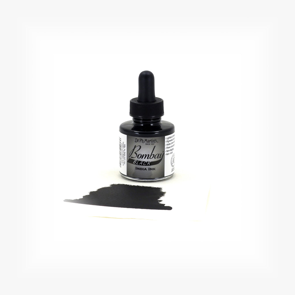 Dr. Ph. Martin's Bombay India Ink, 1.0 oz, Black