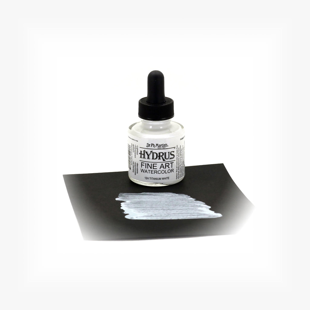 Dr. Ph. Martin's Hydrus Fine Art Watercolor, 1.0 oz, Titanium White (12H)