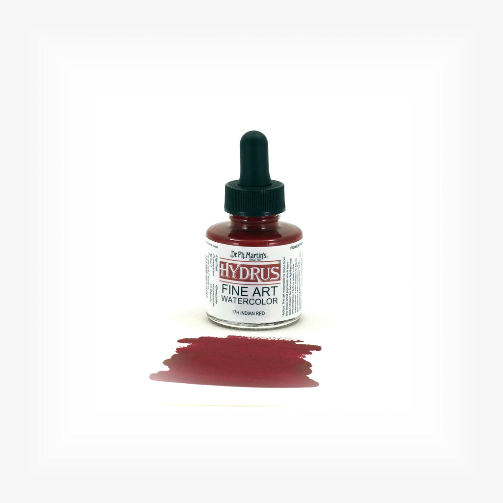 Dr. Ph. Martin's Hydrus Fine Art Watercolor, 1.0 oz, Indian Red (17H)