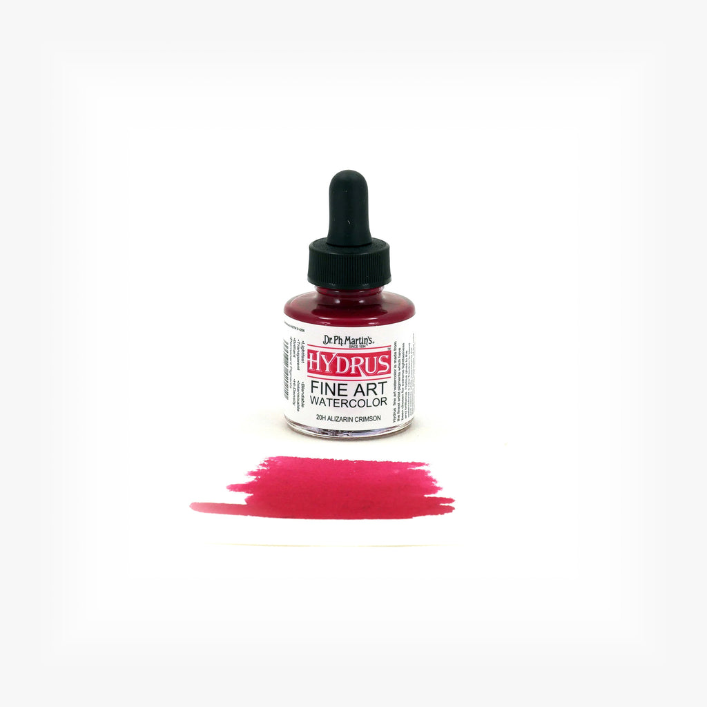 Dr. Ph. Martin's Hydrus Fine Art Watercolor, 1.0 oz, Alizarin Crimson (20H)