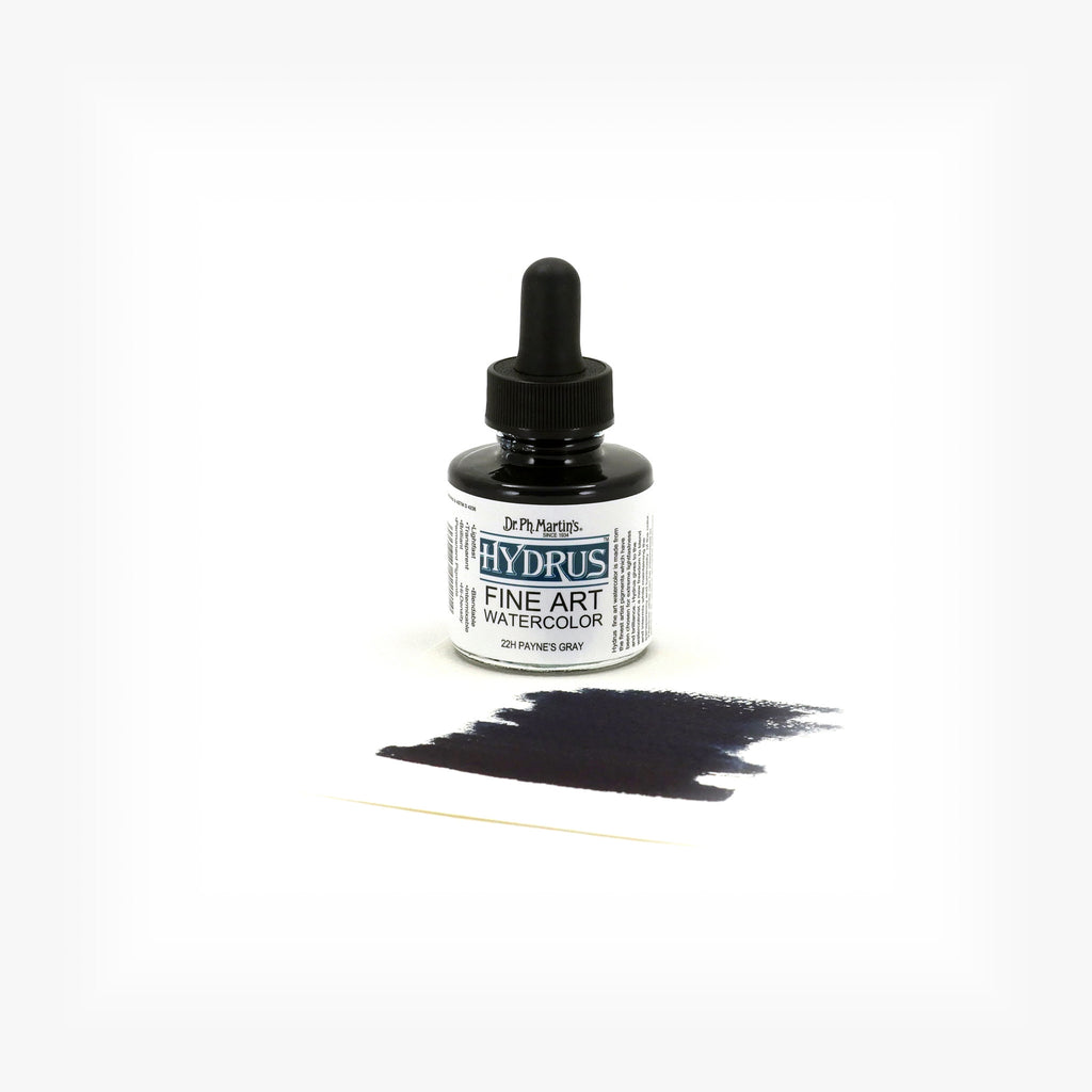 Dr. Ph. Martin's Hydrus Fine Art Watercolor, 1.0 oz, Payne's Gray (22H)