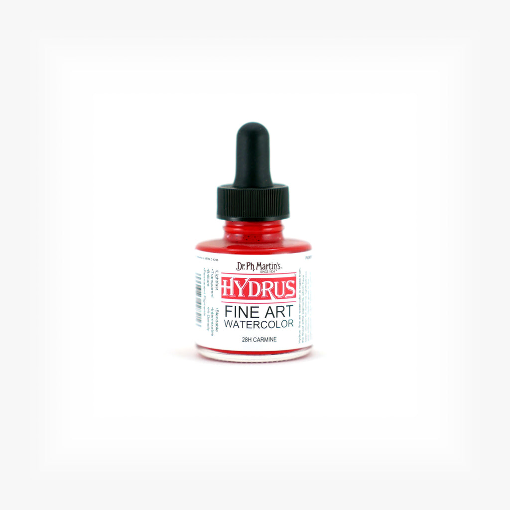 Dr. Ph. Martin's Hydrus Fine Art Watercolor, 1.0 oz, Carmine (28H)