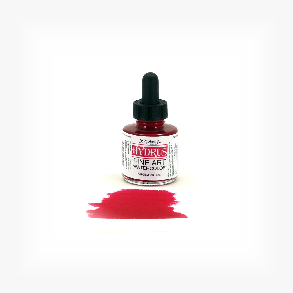 Dr. Ph. Martin's Hydrus Fine Art Watercolor, 1.0 oz, Crimson Lake (29H)