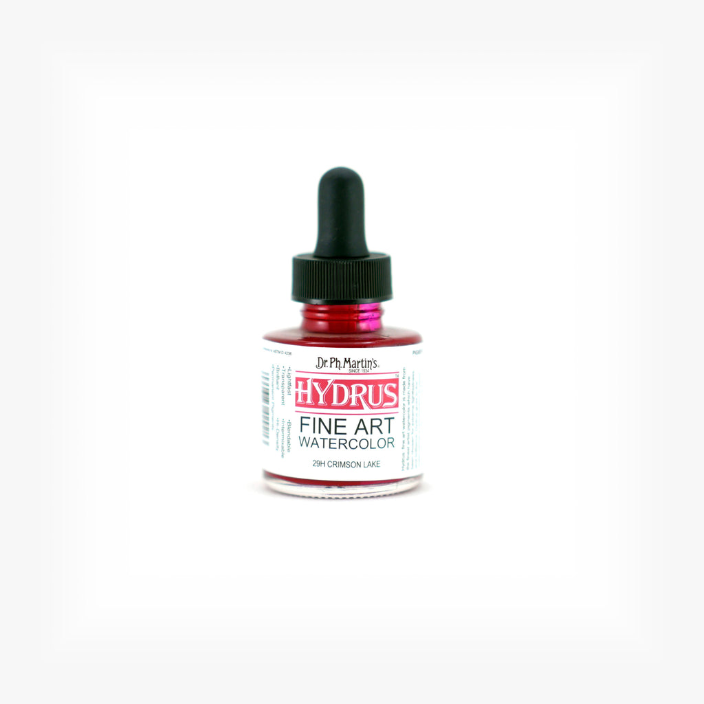 Dr. Ph. Martin's Hydrus Fine Art Watercolor, 1.0 oz, Crimson Lake (29H)