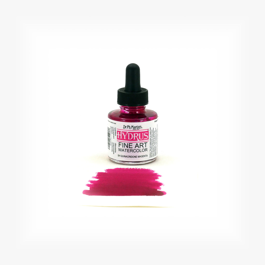 Dr. Ph. Martin's Hydrus Fine Art Watercolor, 1.0 oz, Quinacridone Magenta (5H)