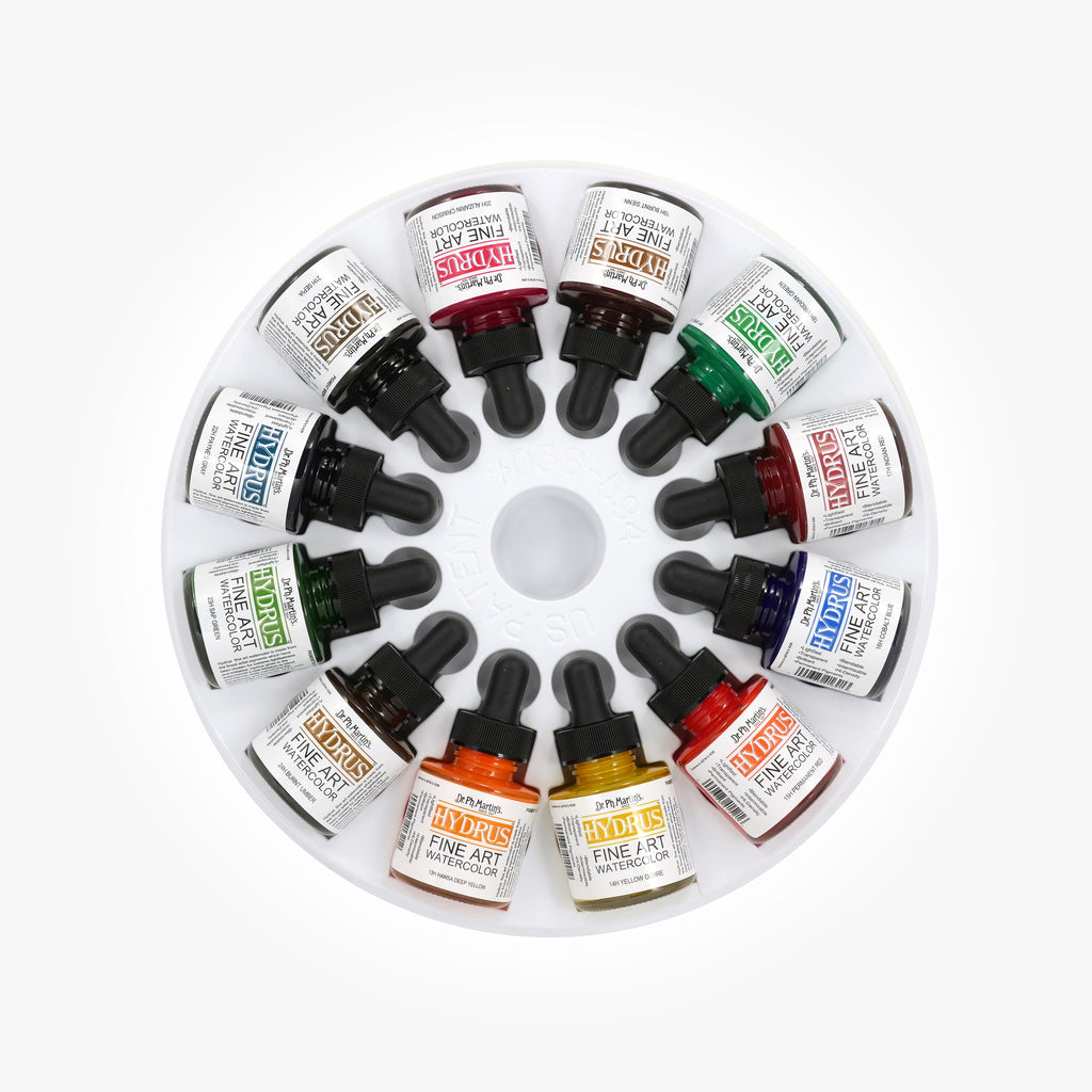 Dr. Ph. Martin's Hydrus Fine Art Watercolor, 1.0 oz, Set of 12 (Set 2)