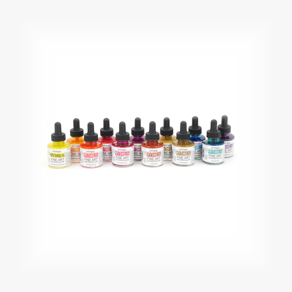 Dr. Ph. Martin's Hydrus Fine Art Watercolor, 1.0 oz, Set of 12 (Set 3)