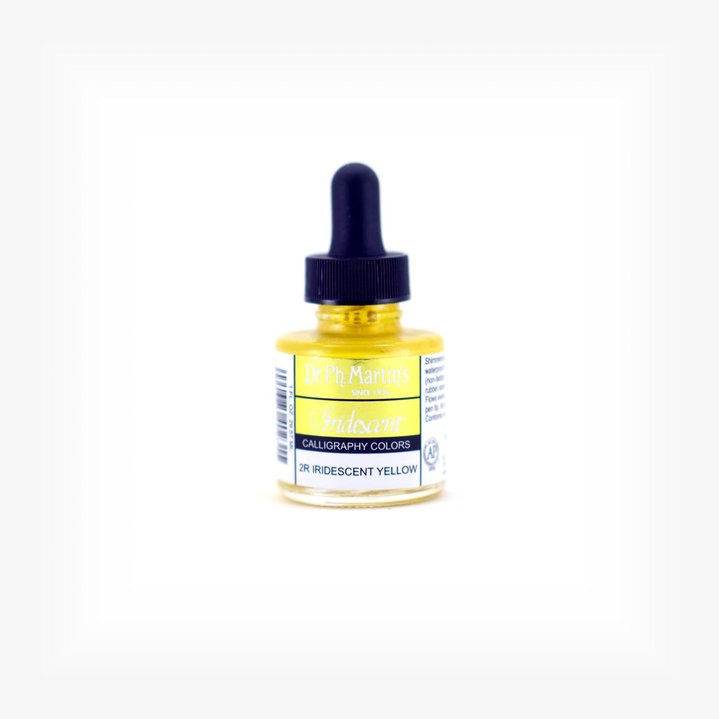 Dr. Ph. Martin's Iridescent Calligraphy Color, 1.0 oz, Iridescent Yellow (2R)