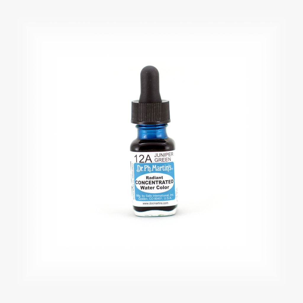 Dr. Ph. Martin's Radiant Concentrated Water Color, 0.5 oz, Juniper Green (12A)