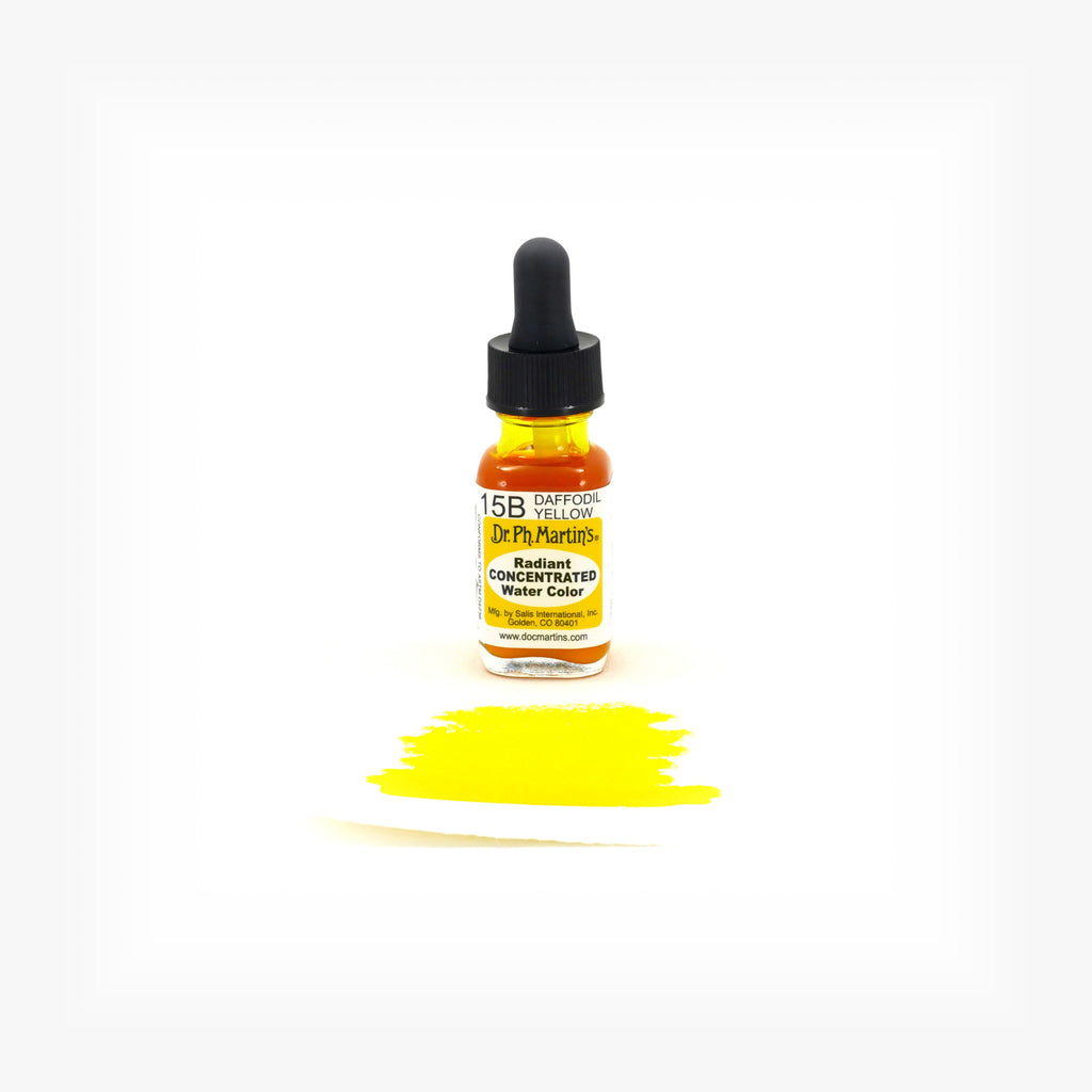 Dr. Ph. Martin's Radiant Concentrated Water Color, 0.5 oz, Daffodil Yellow (15B)
