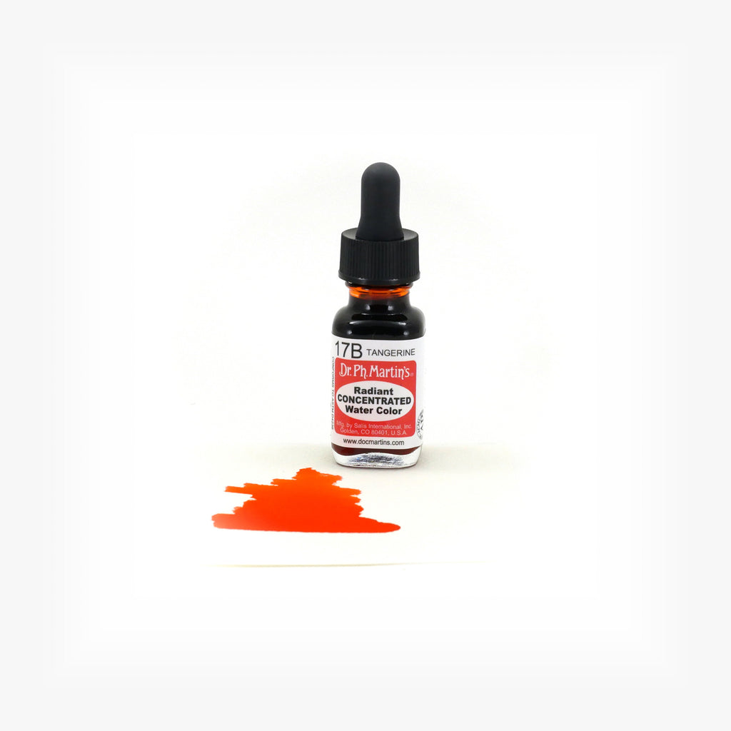 Dr. Ph. Martin's Radiant Concentrated Water Color, 0.5 oz, Tangerine (17B)