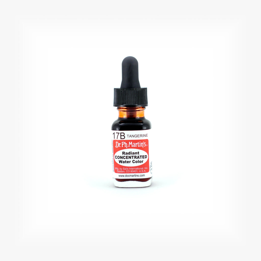 Dr. Ph. Martin's Radiant Concentrated Water Color, 0.5 oz, Tangerine (17B)