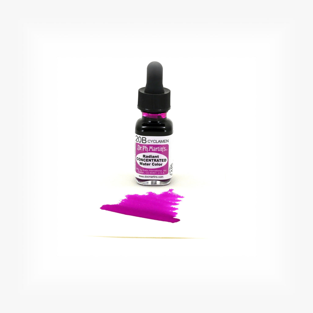 Dr. Ph. Martin's Radiant Concentrated Water Color, 0.5 oz, Cyclamen (20B)