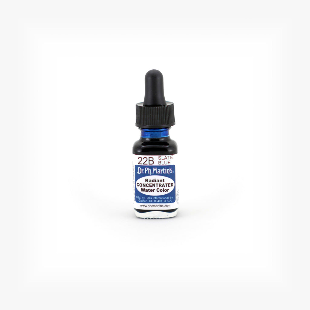 Dr. Ph. Martin's Radiant Concentrated Water Color, 0.5 oz, Slate Blue (22B)
