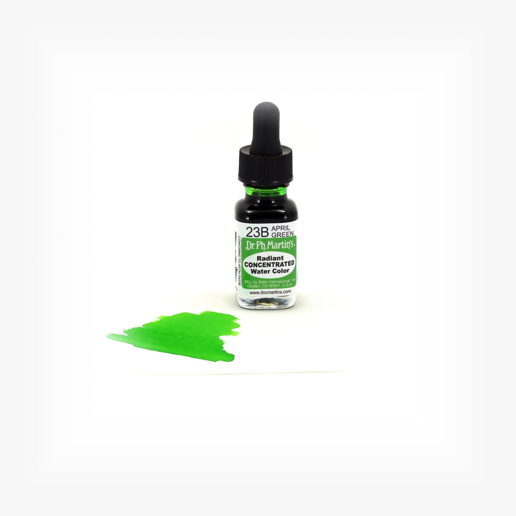 Dr. Ph. Martin's Radiant Concentrated Water Color, 0.5 oz, April Green (23B)