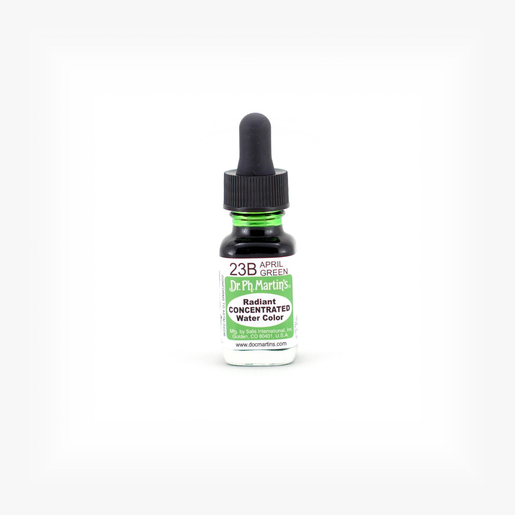 Dr. Ph. Martin's Radiant Concentrated Water Color, 0.5 oz, April Green (23B)