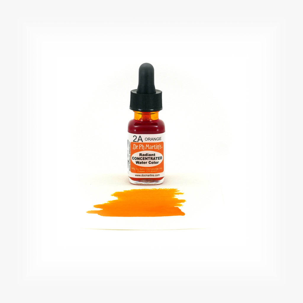 Dr. Ph. Martin's Radiant Concentrated Water Color, 0.5 oz, Orange (2A)