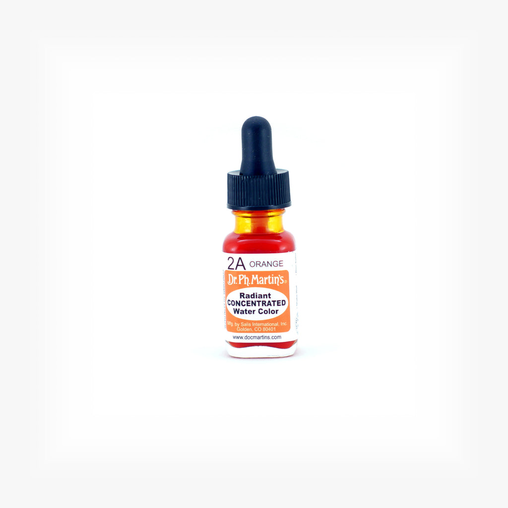 Dr. Ph. Martin's Radiant Concentrated Water Color, 0.5 oz, Orange (2A)