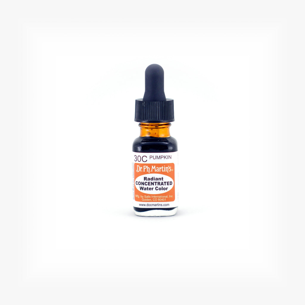Dr. Ph. Martin's Radiant Concentrated Water Color, 0.5 oz, Pumpkin (30C)