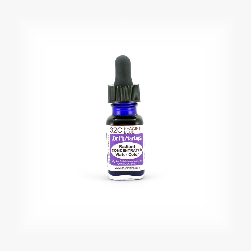 Dr. Ph. Martin's Radiant Concentrated Water Color, 0.5 oz, Hyacinth Blue (32C)