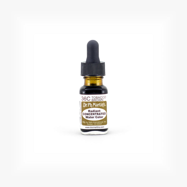 (未使用･未開封品)　Dr. Ph. Martin's Radiant Concentrated Water Color 0.5 oz Coffee Brown (56D) 7z28pnb RADI05OZS36C.MAIN.
