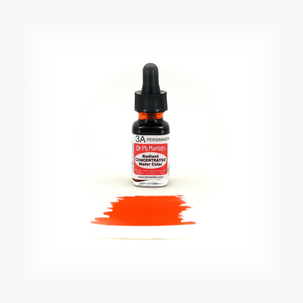 Dr. Ph. Martin's Radiant Concentrated Water Color, 0.5 oz, Persimmon (3A)
