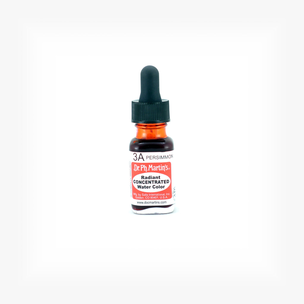 Dr. Ph. Martin's Radiant Concentrated Water Color, 0.5 oz, Persimmon (3A)