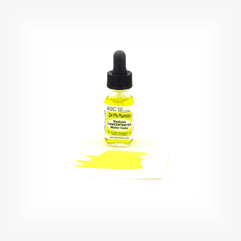 Dr. Ph. Martin's Radiant Concentrated Water Color, 0.5 oz, Ice Yellow (40C)