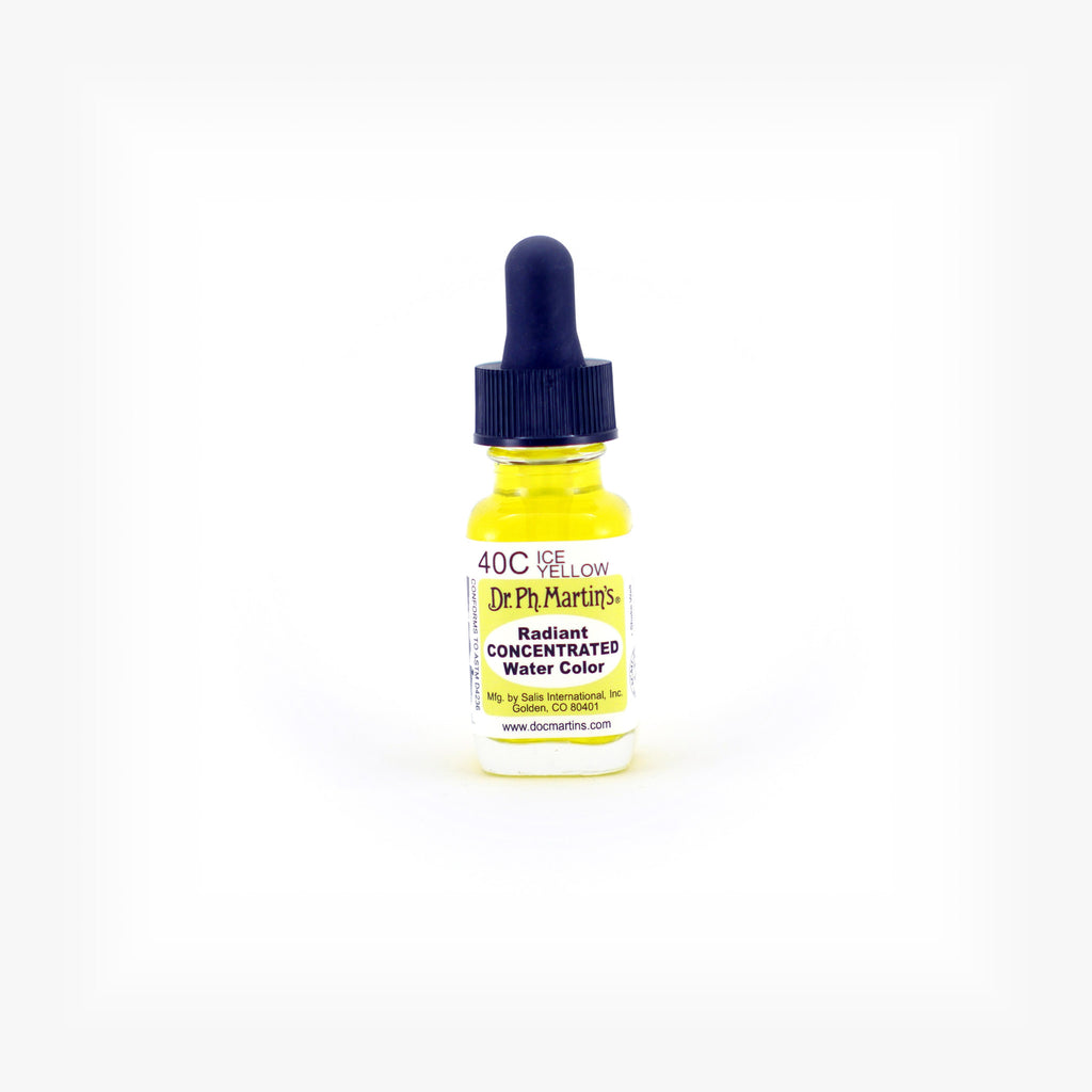 Dr. Ph. Martin's Radiant Concentrated Water Color, 0.5 oz, Ice Yellow (40C)