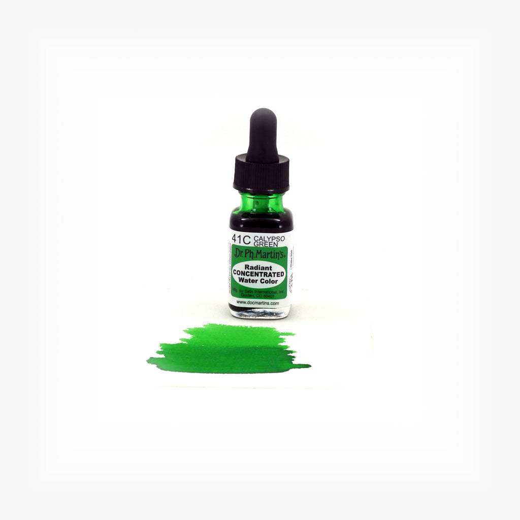 Dr. Ph. Martin's Radiant Concentrated Water Color, 0.5 oz, Calypso Green (41C)