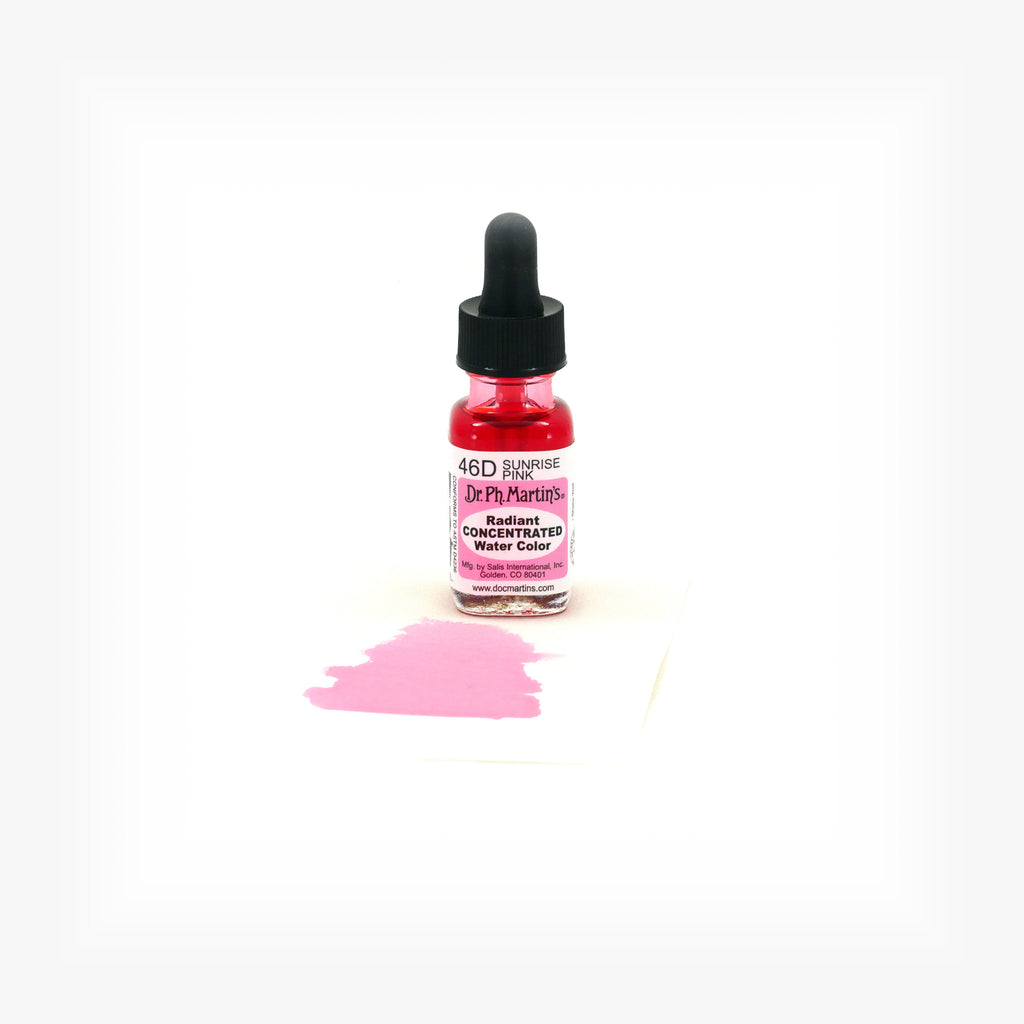 Dr. Ph. Martin's Radiant Concentrated Water Color, 0.5 oz, Sunrise Pink (46D)