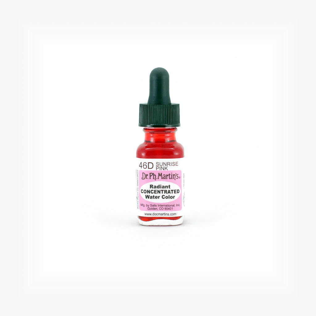 Dr. Ph. Martin's Radiant Concentrated Water Color, 0.5 oz, Sunrise Pink (46D)