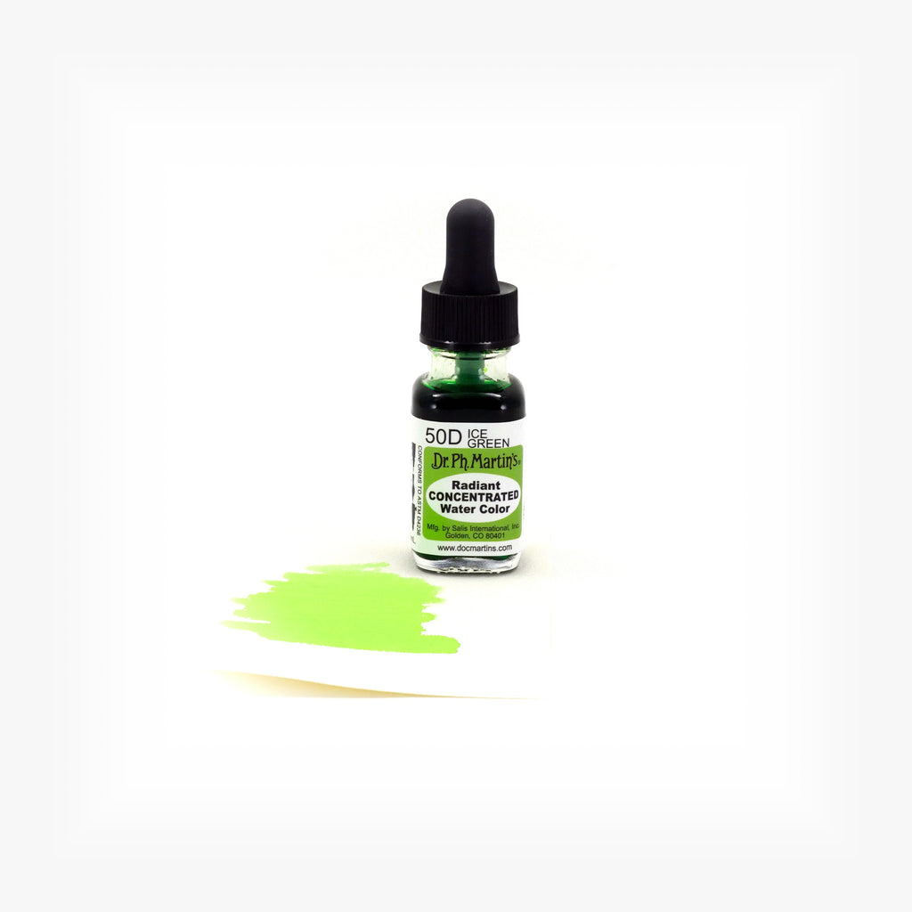 Dr. Ph. Martin's Radiant Concentrated Water Color, 0.5 oz, Ice Green (50D)
