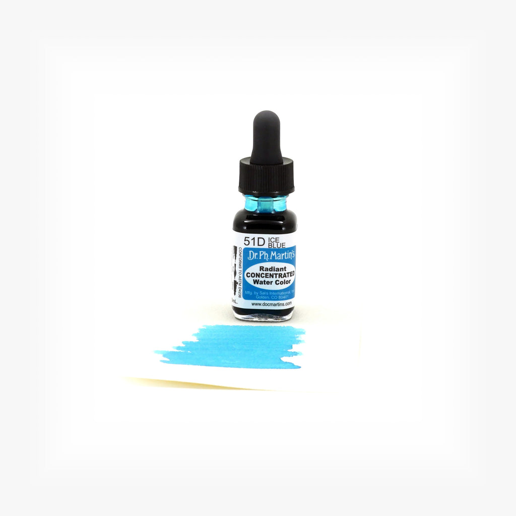 Dr. Ph. Martin's Radiant Concentrated Water Color, 0.5 oz, Ice Blue (51D)