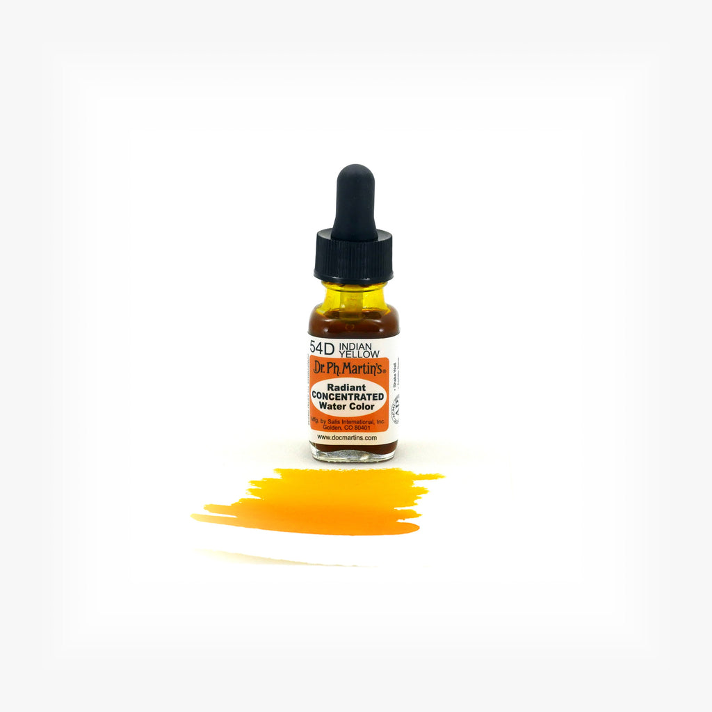 Dr. Ph. Martin's Radiant Concentrated Water Color, 0.5 oz, Indian Yellow (54D)