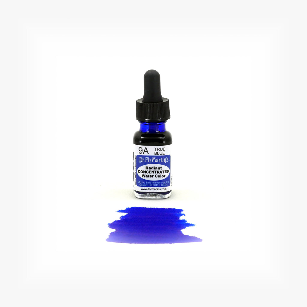 Dr. Ph. Martin's Radiant Concentrated Water Color, 0.5 oz, True Blue (9A)