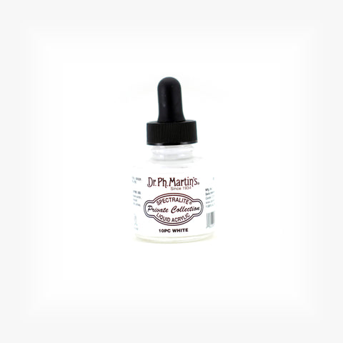 Dr. Ph. Martin's Spectralite Private Collection Liquid Acrylics, 1.0 oz, White (10PC)