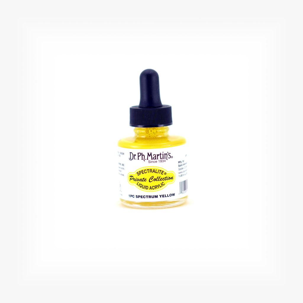 Dr. Ph. Martin's Spectralite Private Collection Liquid Acrylics, 1.0 oz, Spectrum Yellow (1PC)