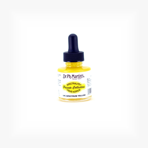 Dr. Ph. Martin's Spectralite Private Collection Liquid Acrylics, 1.0 oz, Spectrum Yellow (1PC)
