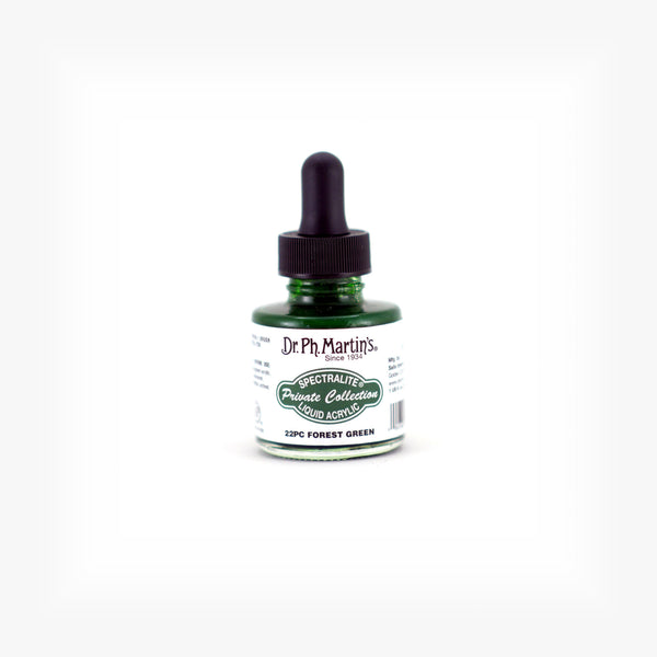 (未使用･未開封品)　Dr. Ph. Martin's Spectralite Private Collection Liquid Acrylics 1.0 oz Forest Green (22PC) 0pbj0lf SPEC10OZS22PC.MAIN.