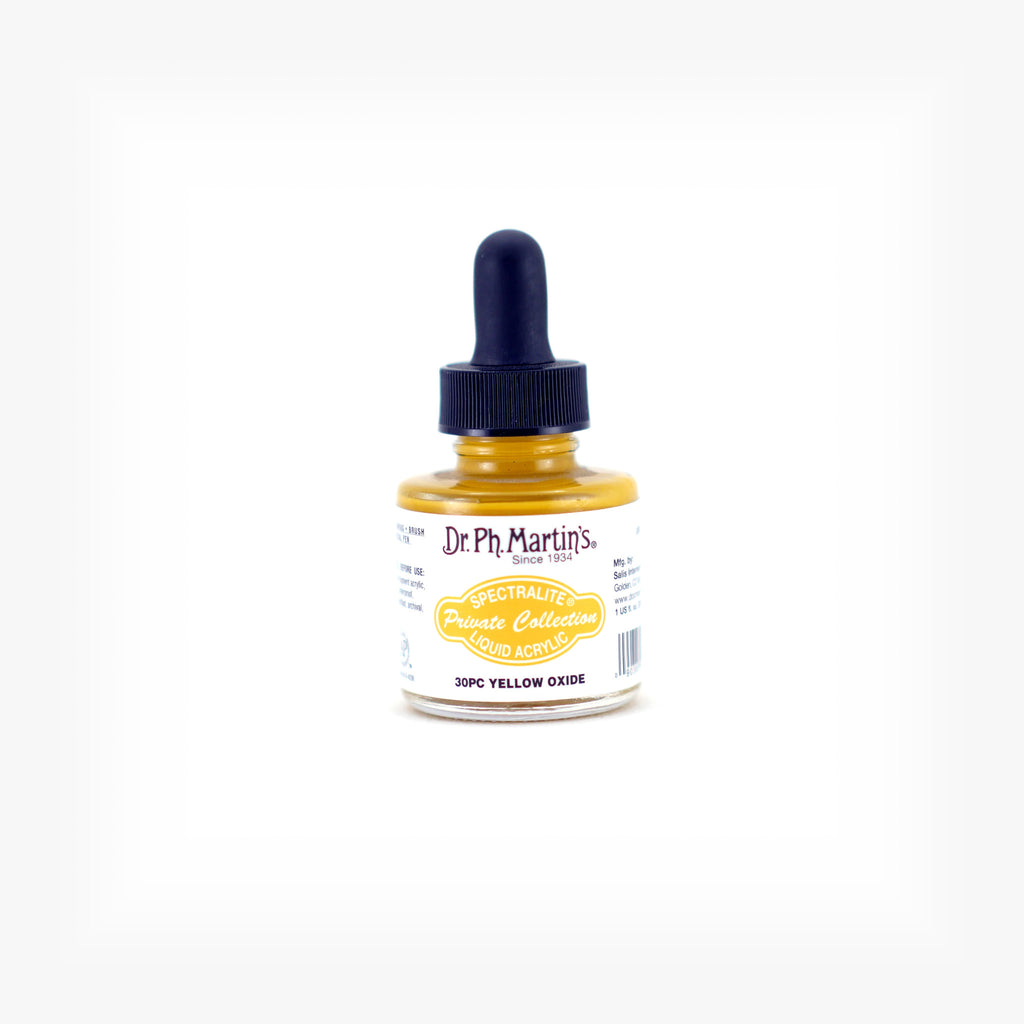 Dr. Ph. Martin's Spectralite Private Collection Liquid Acrylics, 1.0 oz, Yellow Oxide (30PC)