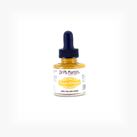 Dr. Ph. Martin's Spectralite Private Collection Liquid Acrylics, 1.0 oz, Yellow Oxide (30PC)
