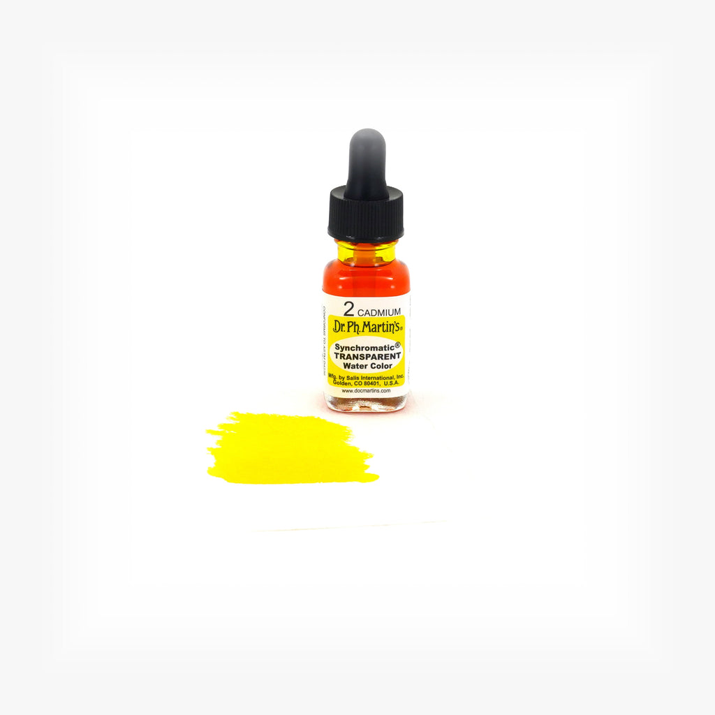 Dr. Ph. Martin's Synchromatic Transparent Water Color, 0.5 oz, Cadmium (2)