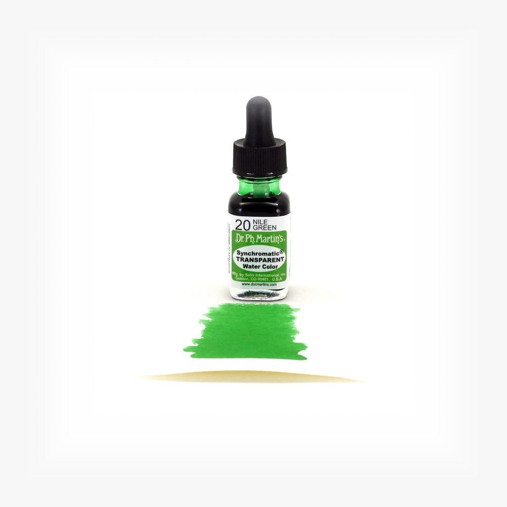 Dr. Ph. Martin's Synchromatic Transparent Water Color, 0.5 oz, Nile Green (20)